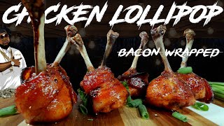 JUMBO BACON WRAPPED CHICKEN LOLLIPOPS [upl. by Horace]