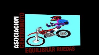 EQUILIBRADO DE RUEDAS DE MOTO [upl. by Ennasirk]