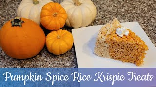 How To Make Pumpkin Spice Rice Krispie Treats Found In Disneys Magic Kingdom [upl. by Yllod]