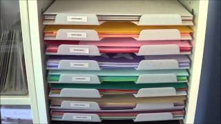 How I Store  12x12quot Cardstock amp Paper  The Card Grotto [upl. by Droffig388]