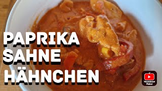 Paprika Sahne Hähnchen ×××sooo lecker bbqsaxe love [upl. by Ybur567]