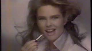 1987 Cover Girl quotChristie Brinkleyquot Lipstick Nail Polish TV Commercial [upl. by Harvey319]