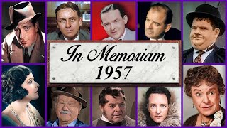 In Memoriam 1957 Famous Faces We Lost in 1957 [upl. by Mccallion]