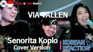 IDN SUB Orang Korea Reaksi Via Vallen  Senorita Koplo Cover Version Korean reaction [upl. by Uird]