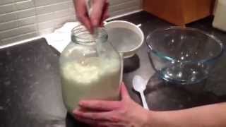 sieving kefir [upl. by Schoenberg]