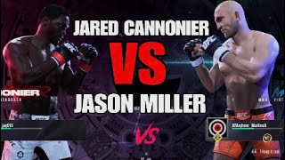 JARED CANNONIER VS JASON quotMAYHEMquot MILLER ONLINE UFC 5 [upl. by Robins]