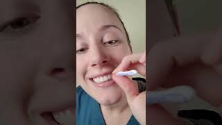 To use an interdental brush simply insert it between two teeth [upl. by Dorice]