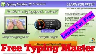 Typing Master 10 All Version Free Download  How To Download Typing Master 10 [upl. by Awram]