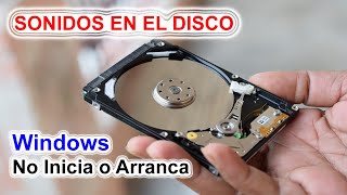 Sonidos o Ruido del Disco HDD en windows 7 81 10 11 no inicia o arrancar PC no Portátil [upl. by Yauqaj]