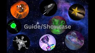 Iq obby galaxies all Trophys  GuideShowcase [upl. by Fadas]