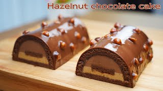 컵 계량  헤이즐넛 초콜릿 케이크  Hazelnut Chocolate Mousse Cake Recipe  Ferrero Rocher Cake [upl. by Hniht]