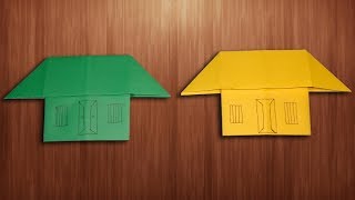 How To Make Paper Home Easily For Craft Creator  Origami House Making [upl. by Appolonia203]