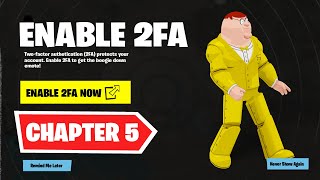 HOW TO ENABLE 2FA ON FORTNITE CHAPTER 5 [upl. by Walburga]