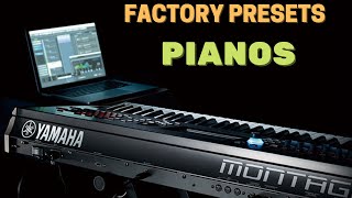 Yamaha Montage Presets Piano  sem fala [upl. by Marwin]