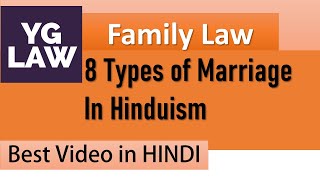 Types of Marriages in Ancient India  Family Law [upl. by Noivert]