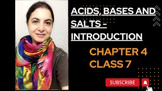 ACIDS BASES and SALTS  Brief INTRODUCTION  CLASS 7  CHAPTER 4  CBSE  NCERT [upl. by Buonomo725]