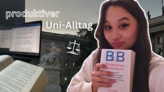 UNI VLOG Vorlesungen Nachbereiten Alltag als Jura Ersti ✨ [upl. by Ylloh]