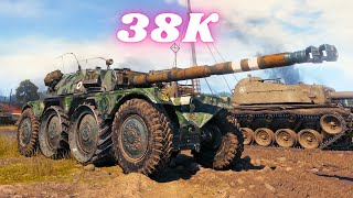 38K Spot  Damage with Panhard EBR 105  18K amp EBR 105  20K World of Tanks Replays [upl. by Zadack]