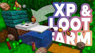 EASIEST AFK XP amp LOOT FARM 121 MINECRAFT JAVA  AUTOMATIC FISH FARM [upl. by Bethany316]