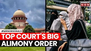 Supreme Court On Divorce Women  Muslim Women Can Claim Alimony Under CrPC Section 125 SC [upl. by Amena]