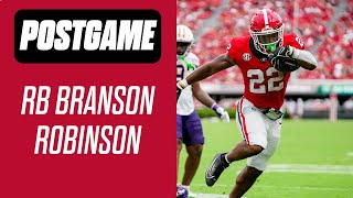 Branson Robinson finds end zone after tough injury a year ago discusses road to recovery [upl. by Obe]