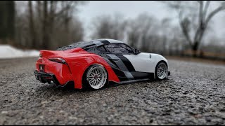 HOW TO Paint An RC Body  Beginners FULL TUTORIAL  Tips amp Tricks  Clear Lexan  Tamiya GR SUPRA [upl. by Mohn451]