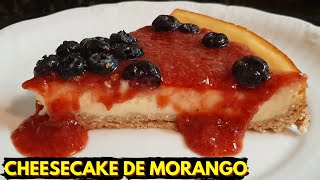 Receita de CHEESECAKE de MORANGO Sem Açúcar Fácil e Deliciosa [upl. by Tail]