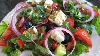 How to make a simple Greek Salad [upl. by Anina]