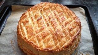 EASY GALETTE DES ROIS Recipe  Sweet Almond Filling  Epiphany Cake [upl. by Esiled]