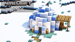 Minecraft How To Build an Igloo Tutorial [upl. by Yard]