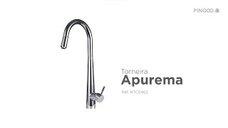 Apurema  Torneira para Cozinha  Prata Escovado  PingooCasa HTC0135 [upl. by Hen251]