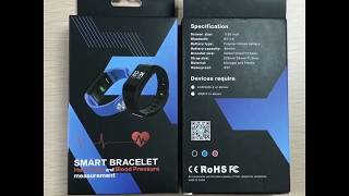 F1  R3 heart rate smart band  black and white screen display [upl. by Iliak611]