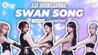 LE SSERAFIM — Swan Song  Center Distribution [upl. by Lichter998]