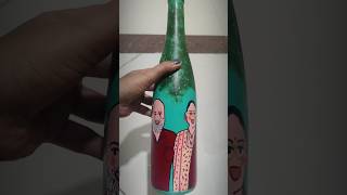 Recycling Art  Bottle Painting [upl. by Gwennie]