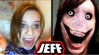 Jeff the Killer  Top 10 Omegle Scare Pranks [upl. by Vesta995]