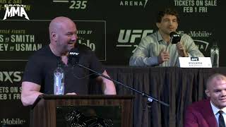 Ben Askren Best Moments from UFC 235 Press Conference [upl. by Assiralk]