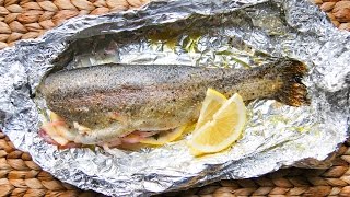 Easy Oven Baked Trout Recipe [upl. by Rofotsirk411]