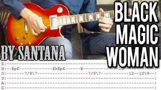 Santana  Black Magic Woman Intro Guitar Lesson With Tabs [upl. by Heinrik]