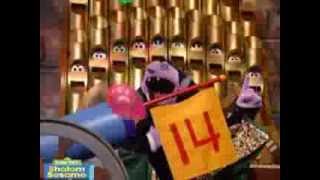 Shalom Sesame The Counts Number of the Day Arbah Esre [upl. by Aniretac]