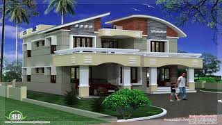 Double Story House Plans Kerala Style see description see description [upl. by Htelimay683]