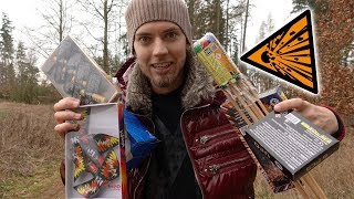 Silvester Vorfreude  Feuerwerk im Test  Kleine Batterie Spyder und mehr Teil 2 [upl. by Erdnoid]