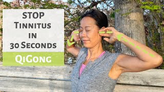 STOP TINNITUS IN 30 SECONDS  QIGONG  TCM [upl. by Llemhar]