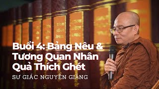 Buổi 4 Giáo Lý Căn Bản  Tương Quan Nhân Quả Danh Sắc Thiện Ác Thích Ghét  Sư Giác Nguyên 41 [upl. by Yborian]