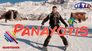 Panayotis fait du ski  Quotidien du 19 janvier 2017  Quotidien avec Yann Barthès [upl. by Ecaj437]