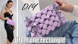 DIY FANCY CLUTCH FROM ONE PIECE OF FABRIC ❤️️ How to Make Smocking Purse Bag Easy  GIRL CRAFT [upl. by Nihs]