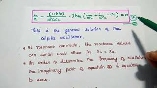 Colpitts Oscillator  Operation  Frequency of Oscillation  EC8452 [upl. by Corie]