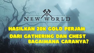 20k perjam Letsgoo  New world Gold farm Indonesia [upl. by Haldis]