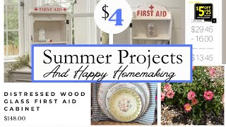 DIY VINTAGE CABINET AND HAPPY HOMEMAKING  DOLLAR GENERAL COUPONING [upl. by Ray]