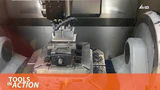 GARANT milling cutters in use in 17225  42CrMo4  Hoffmann Group [upl. by Krystin]