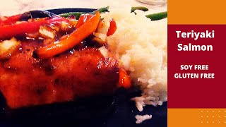 Easy Teriyaki Salmon Cosori Air Fryer Soy Free Gluten Free [upl. by Bathesda233]